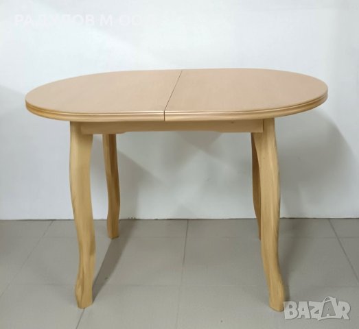 Трапезна разтегателна маса бук Ралица 70/110+25см, натурален цвят