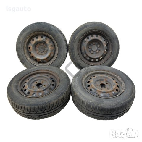 Стоманени джанти 5x114.3 с гуми R15 Toyota Avensis Verso 2001-2009 ID:109981, снимка 1 - Части - 42017385