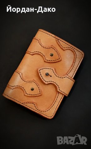 Портфейл ръчна изработка от естествена кожа