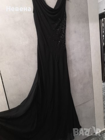 Черна Рокля официална за Висока дама, размер Л, снимка 7 - Рокли - 41961672