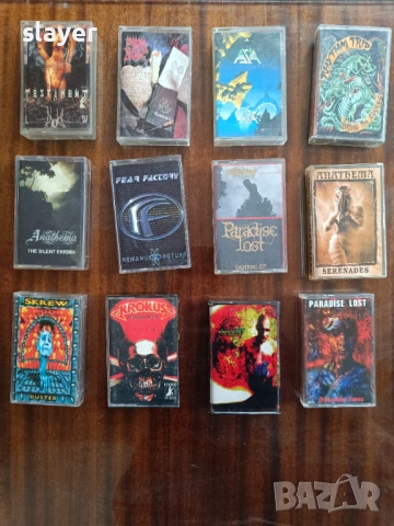 Лот аудио касети Testament,Azia,Fear,Paradise,Morbid 