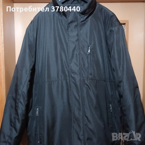 Италианско зимно гарваново черно яке "LUCIANO", снимка 3 - Якета - 52244103