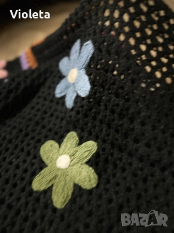 Черна блуза вълнена, снимка 9 - Блузи с дълъг ръкав и пуловери - 53048688