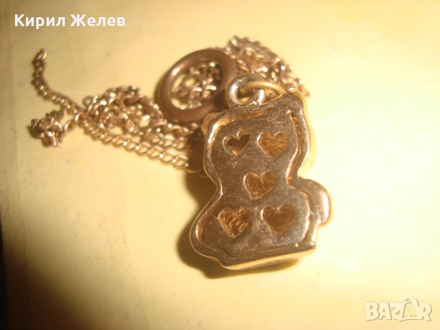 ПОЗЛАТЕНО СЛАДКО КОТЕНЦЕ с ЦИРКОНИ ЕМАЙЛ АРТ ВИСУЛКА ПЕНДАНТ ФИГУРКА 24752, снимка 5 - Колиета, медальони, синджири - 34485931