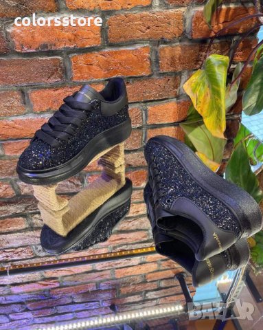 Черни брокатени кецове  Alexander McQueen код Br100