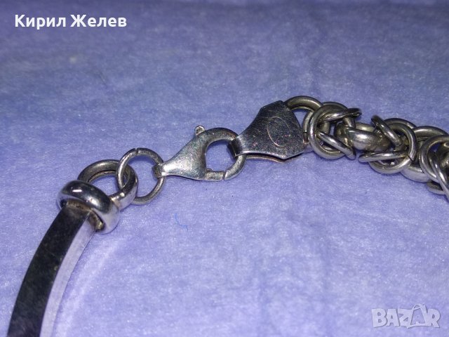 ВЕРСАЧЕ ШАРМАНТНА СРЕБЪРНА ДИЗАЙНЕРСКИ АРТ МОДЕЛ ГРИВНА СРЕБРО 925 МАЙСТОРСКО БУТИКОВО БИЖУ 40568, снимка 17 - Гривни - 42615288