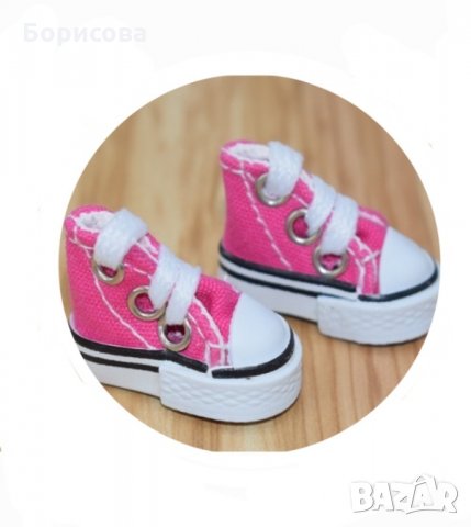 Обувки, кецове 3.5см за кукла, играчка, аксесоари за амигуруми, снимка 5 - Други - 34407002