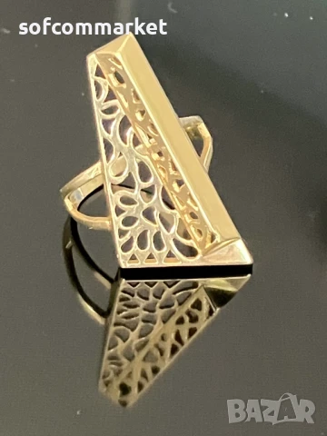 Златен пръстен "Пиано" 14К - 4,65 гр, снимка 1