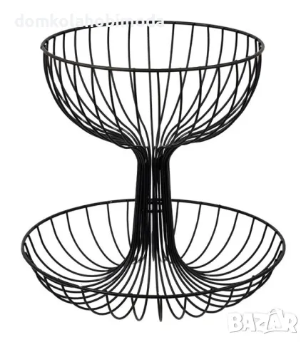 Метална Фруктиера Купаna 2 нива, 30х29х23,5см, снимка 3 - Други - 48126441