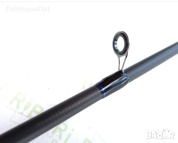 Спининг комплект - въдица 2.40 или 2.70м 10-30гр ,макара 11 лагера, корда и 3 блесни, снимка 6 - Въдици - 52852383