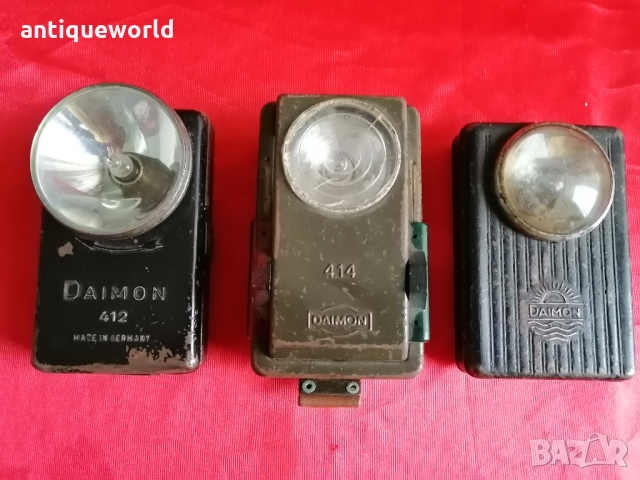 WW2  Немски Военни Фенерчета DAIMON ,Вермахт, Батерия