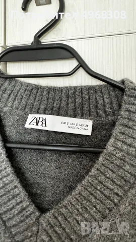 Zara елек в сив цвят , снимка 2 - Елеци - 56346655