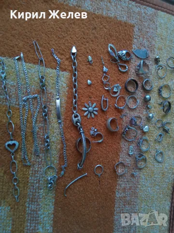 100 грама сребърни накити за поправка за реставрация за части или за материал 50623, снимка 6 - Колиета, медальони, синджири - 50243230