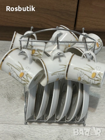 Нов старинен български сервиз за кафе , снимка 5 - Сервизи - 53454833