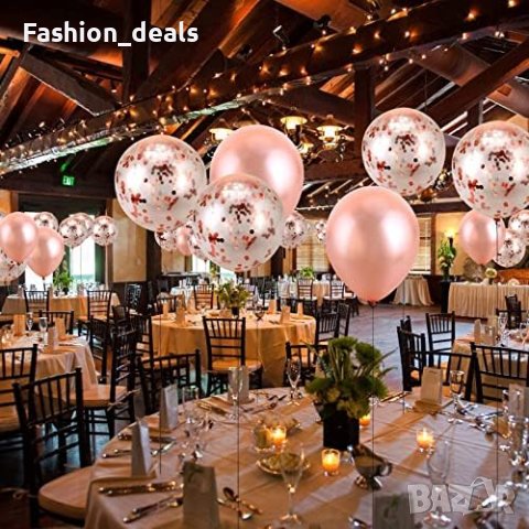 Нов комплект Розово златни балони/Декорация Парти Рожден ден, снимка 6 - Други - 41503449