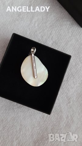  Сребърен комплект със седеф и циркони ., снимка 5 - Бижутерийни комплекти - 41979220