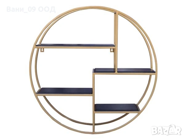 80см! Огромна кръгла стенна етажерка , снимка 3 - Етажерки - 53222091