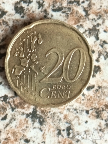 20 евро цента Франция 1999г., снимка 2 - Нумизматика и бонистика - 53425511