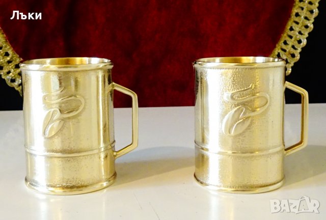 Бронзови чаши Tchibo,за ракия,кафе. , снимка 5 - Антикварни и старинни предмети - 40169268