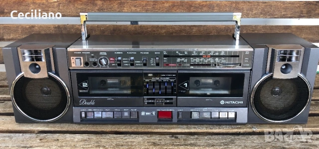 Радиокасетофон Hitachi TRK W3W (Japan), снимка 4 - Радиокасетофони, транзистори - 53248343