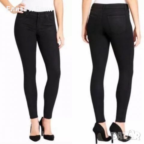 Jessica Simpson super skinny jeans wet промазан ефект, снимка 2 - Дънки - 35890540