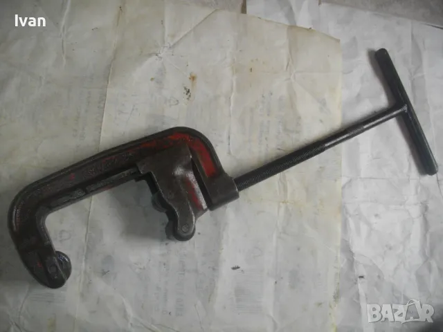 4" Цола Немски Масивен ТРЪБОРЕЗ за рязане на стоманени тръби ALARM  ОТЛИЧЕН 65см/4,5 кг Захват 14см, снимка 10 - Други инструменти - 47325806