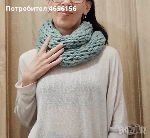 Шалове снуд или шал-яка + подарък+ доставка 28 лв, снимка 7 - Шалове - 52561093