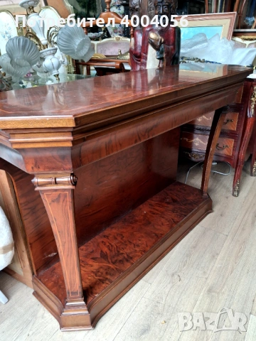 Дървена конзола, снимка 2 - Антикварни и старинни предмети - 53573999