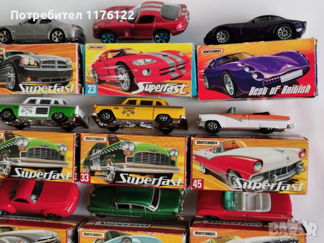 Малък Лот от 20 Matchbox Superfast Мачбокс Суперфаст Нови С Кутии, снимка 7 - Коли, камиони, мотори, писти - 40366289