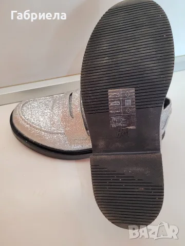 Блестящи обувки H&M за момиче 34 размер, снимка 6 - Детски обувки - 56038881