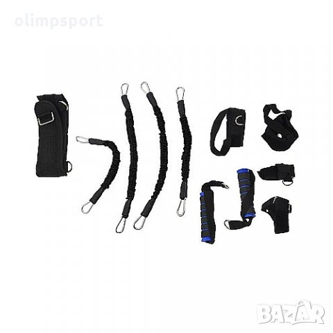 Тренировъчен колан с 4 ластика MAX, За ръце и крака (310483) нов , снимка 2 - Фитнес уреди - 35852648