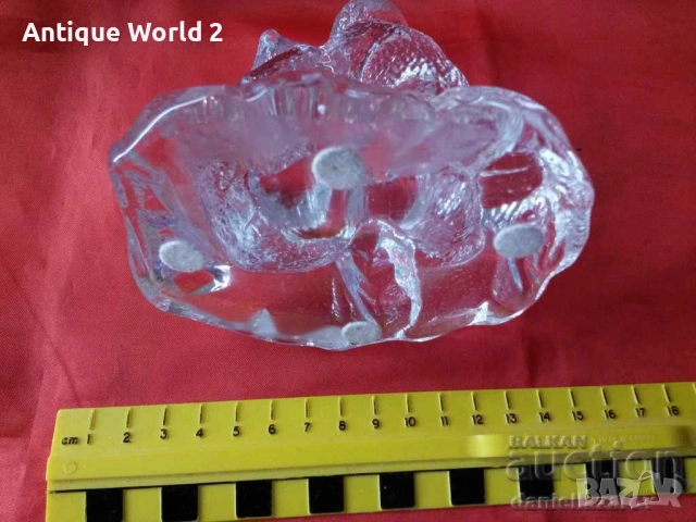 Шведско Преспапие , Статуетка Кристално Стъкло МЕЧЕТА, снимка 5 - Антикварни и старинни предмети - 53291036