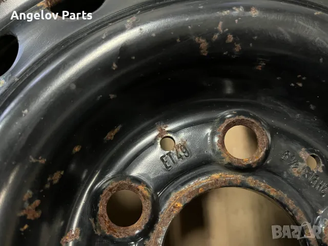 Метална джанта 15 цола за Mercedes W124 , снимка 4 - Гуми и джанти - 48687459