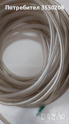 Тънък, прозрачен маркуч, два накрайника, снимка 3 - Напояване - 44708927