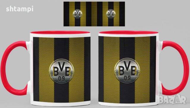 Чаша Борусия Дортмунд Borussia Dortmund Керамична, снимка 3 - Фен артикули - 34783925