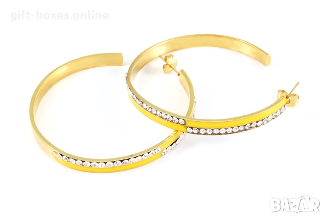 Обеци от стомана, снимка 3 - Обеци - 52332640