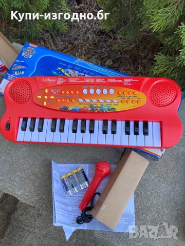 Детско пиано с микрофон Lexibook с Elza , Cars , Paw Patrol