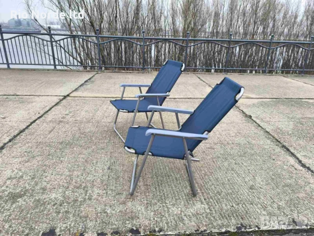 Стол сгъваем за къмпинг, риболов, почивка удобна облегалка, снимка 13 - Столове - 53854397