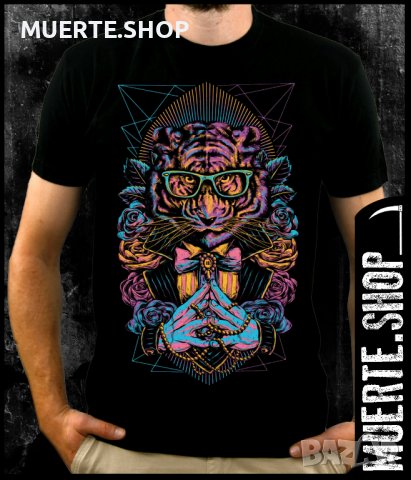 Черна тениска с щампа SWAG TIGER