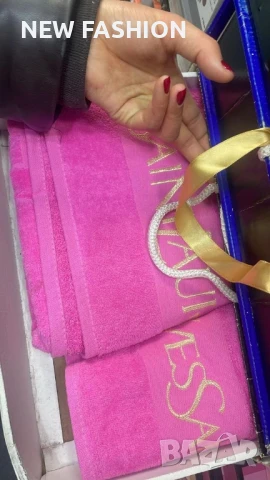 Памучни Хавлии -2бр с Кутия ✨ YVES SAINT LAURENT ✨ Calvin Klein ✨, снимка 9 - Хавлиени кърпи - 50944427