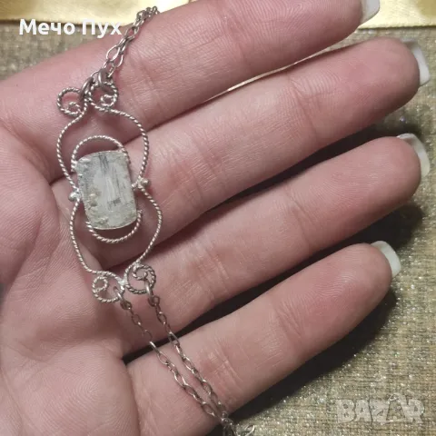 Стара сребърна гривна (295), снимка 5 - Гривни - 48213699