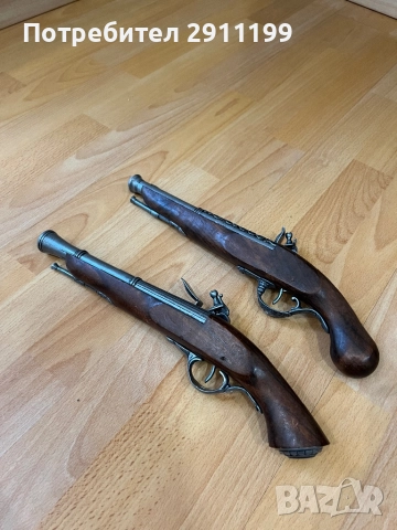 Реплика на кремъклия, комплект от два, снимка 11 - Антикварни и старинни предмети - 52813716