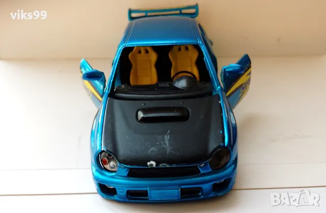 Bburago 2002 Subaru Impreza Wrx - Мащаб 1:24, снимка 7 - Колекции - 48931463