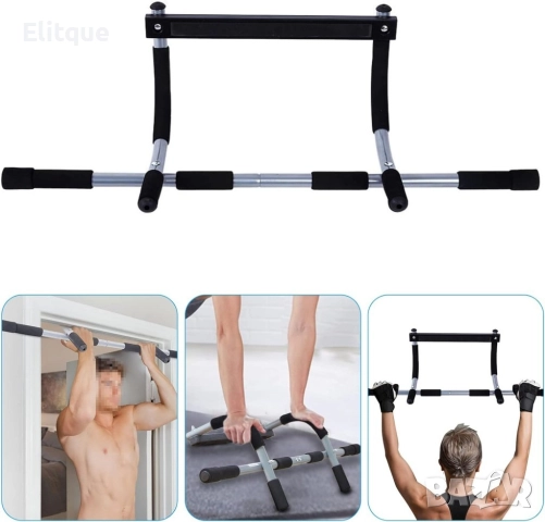 door trainer Регулируема щанга за набирания, тренажор за набирания до 200 килограма !!!, снимка 16 - Фитнес уреди - 52896512