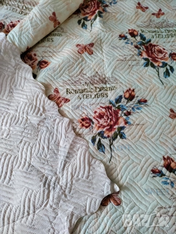 Красиво двулицево шалте голям размер, снимка 4 - Покривки за легло - 52773395