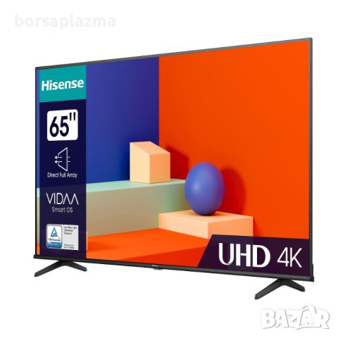 Hisense 65A6K SMART TV , 165 см, 3840x2160 UHD-4K , 65 inch, LED , Smart TV , VIDAA, снимка 1 - Телевизори - 42617414