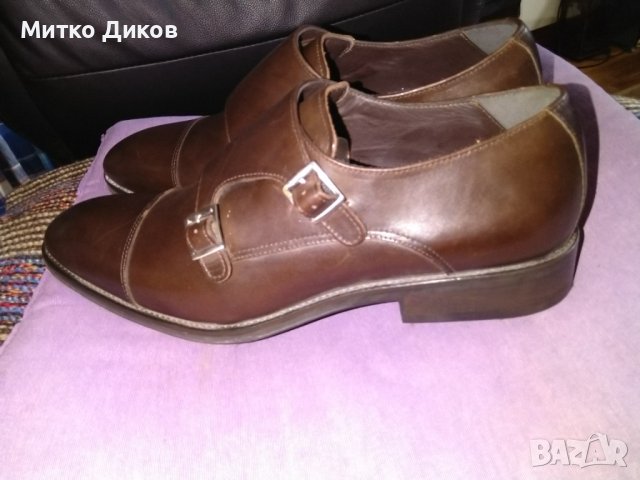 Crarles Tyrwhitt маркови английски обувки естествена кожа нови размер №45 10.5 стелка 295см, снимка 8 - Официални обувки - 39930952