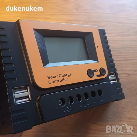 PWM соларен контролер за зареждане 12V/24V/36V/48V, 40A, с LCD дисплей и 4 USB изхода, снимка 11 - Друга електроника - 53018766