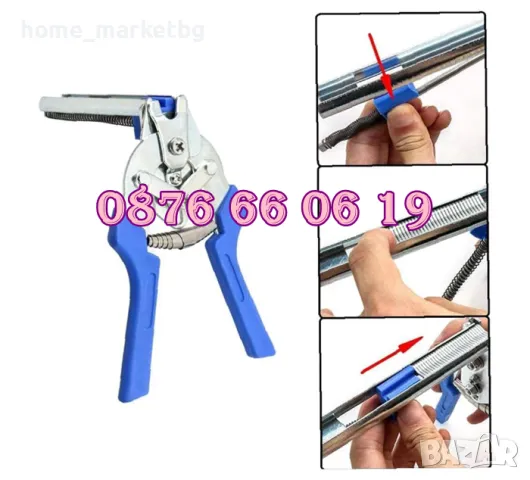 Клещи за връзване на колбаси, клещи за връзване на луканки, суджуци + 600 скоби, снимка 8 - Друго търговско оборудване - 48354731