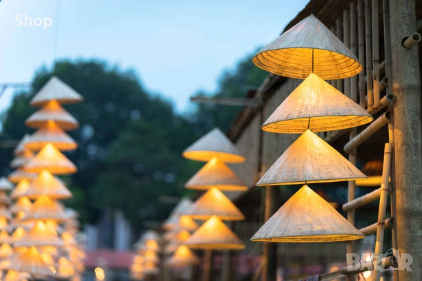 🌱 Виетнамска шапка 🇻🇳 🎋, снимка 14 - Шапки - 53633921